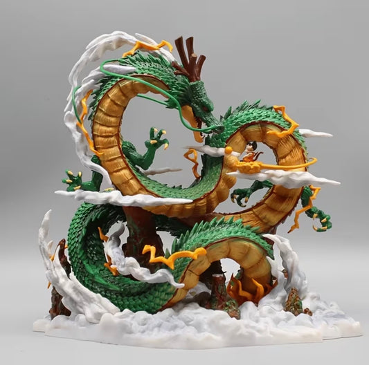 Goku and Shenron Anime Rubber Figure Collectible