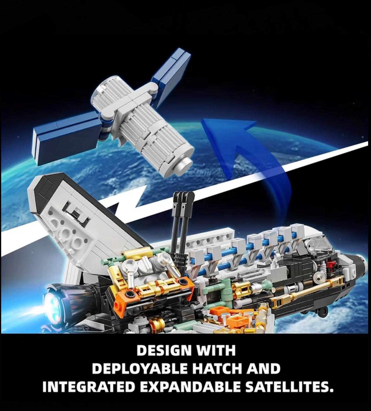 Space Shuttle Building Blocks Set – 536 Pieces