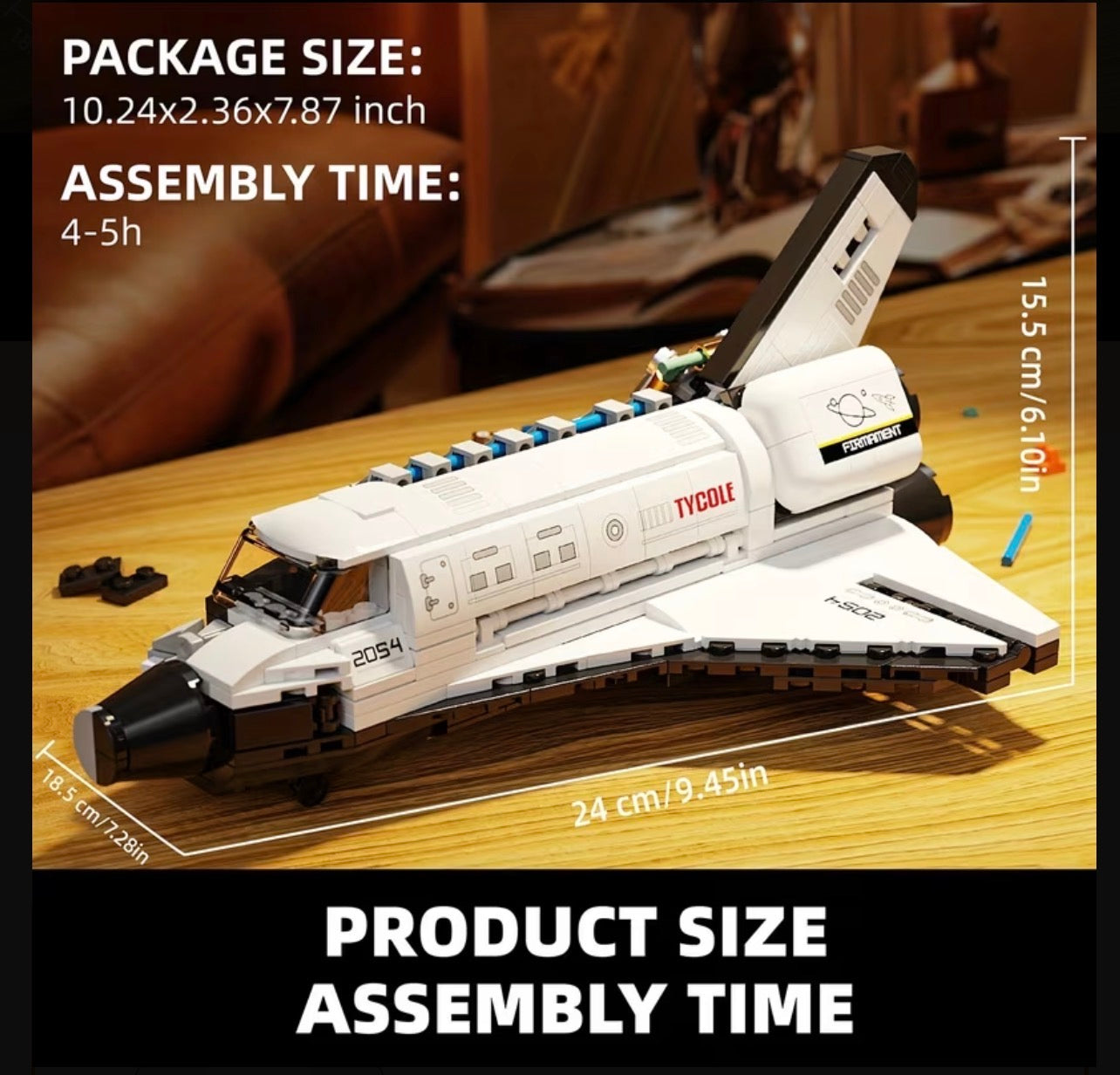 Space Shuttle Building Blocks Set – 536 Pieces