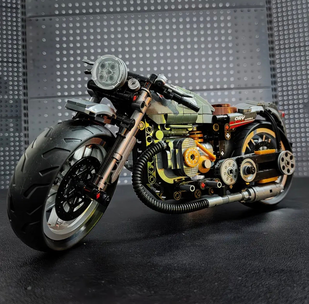 Custom Motorcycle Trike Building Blocks Set – 808 Pieces