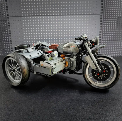 Custom Motorcycle Trike Building Blocks Set – 808 Pieces