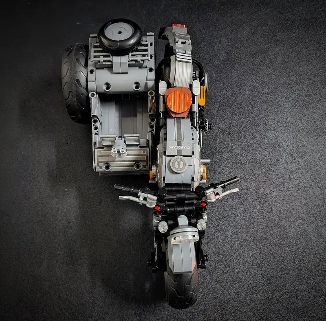Custom Motorcycle Trike Building Blocks Set – 808 Pieces