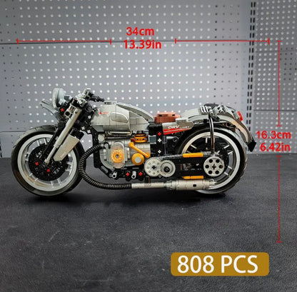 Custom Motorcycle Trike Building Blocks Set – 808 Pieces