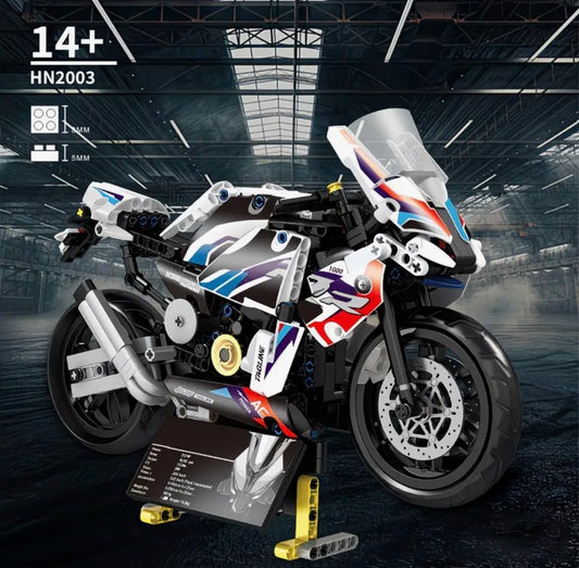 Sport Racing Motorcycle Building Blocks Set – 1000+ Pieces