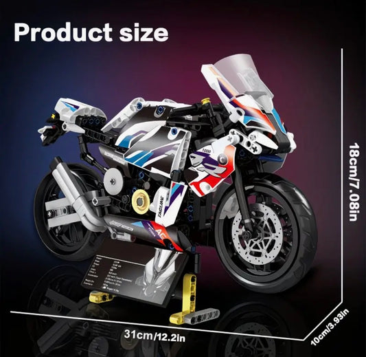 Sport Racing Motorcycle Building Blocks Set – 1000+ Pieces