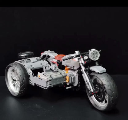 Custom Motorcycle Trike Building Blocks Set – 808 Pieces
